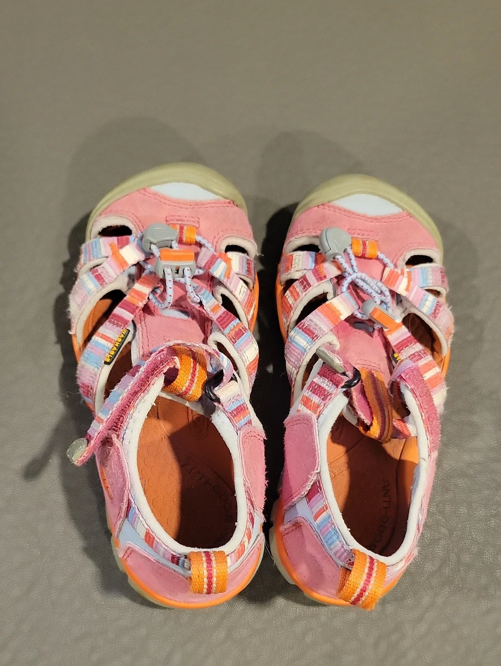 Keen Kids Pink and Multi-Stripe Closed-Toe Water Sandals